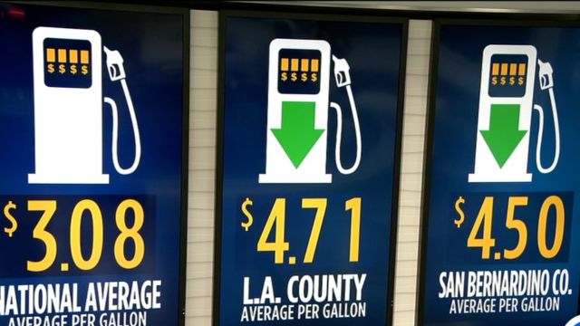 The average gas price in LA County is now $4.66, the lowest it has been in almost a year