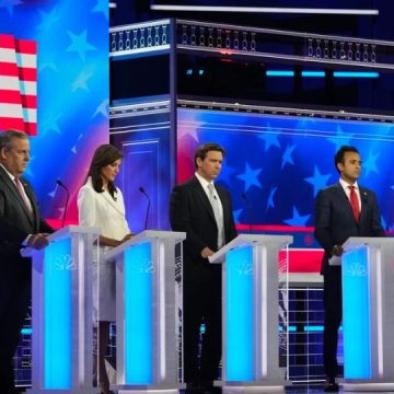 Trump Takes Center Stage in California Senate Debate with Four Candidates Clashing