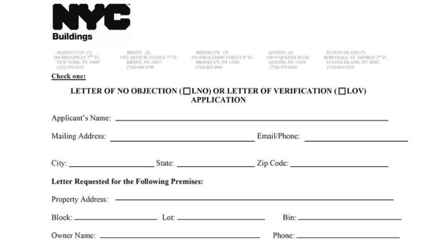 Important Guide for Letter of No Objection in NYC