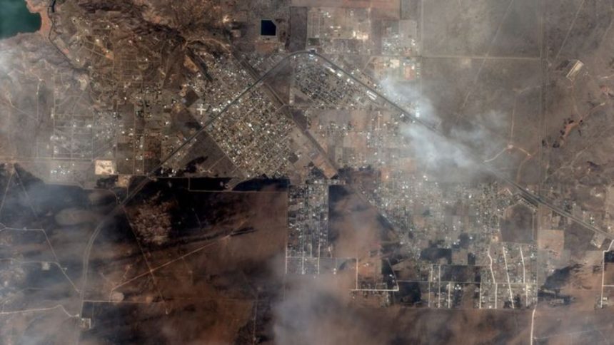 Satellite images show devastation of Texas wildfires