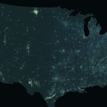 The lengths and uniqueness of the populated U.S. cities names mapped