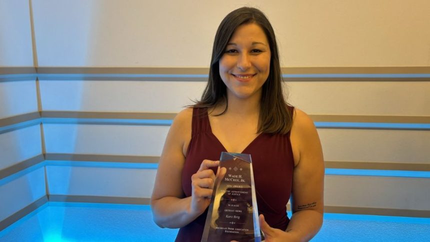 Detroit News Reporter Kara Berg Wins 2024 Justice Award of Wade McCree Advancement