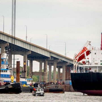 First Cargo Ship Passes via New Canal Since Baltimore Bridge Collapse