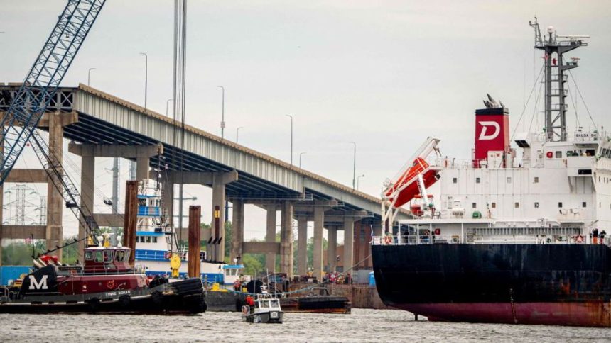 First Cargo Ship Passes via New Canal Since Baltimore Bridge Collapse