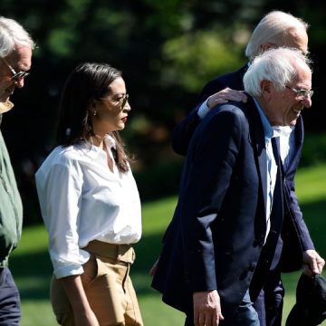 AOC and Bernie Sanders Defend Biden's Decision to Withhold Military Aid for Israel