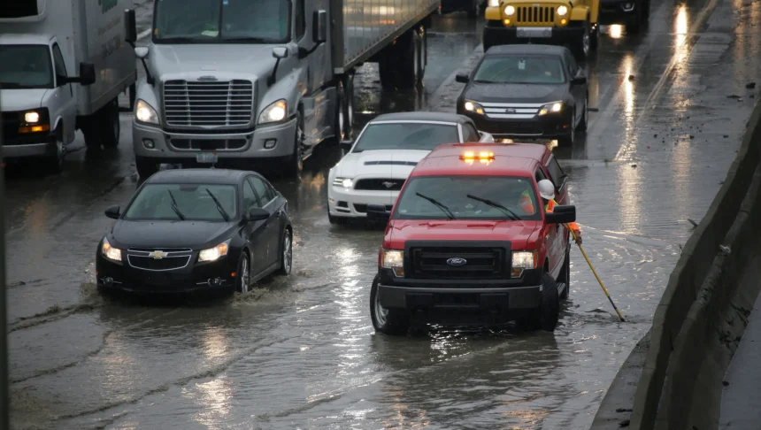 Heavy Rain from Beryl Floods Metro Detroit Roads, Causing Wednesday Traffic Delays