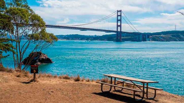 Escape to a Secret Beach Campground with Views of the Golden Gate Bridge