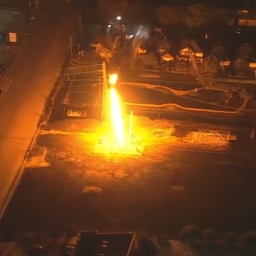 Human Remains Found After Vehicle Crashes Into Houston Pipeline, Sparking Explosion