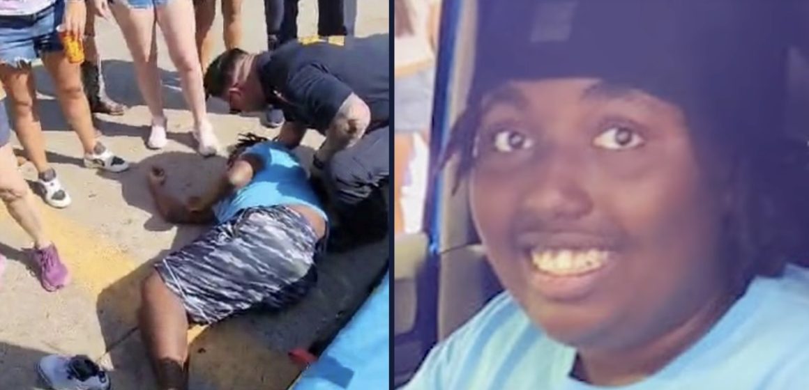 Police horse set off by spilled soda ‘ran wild’ through state fair crowd, trampled teen boy who ‘began convulsing’ on cement in front of family: Lawsuit