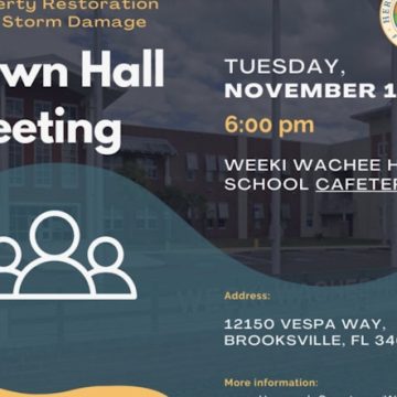 Hernando County Officials and FEMA Offer Guidance to Residents in Hurricane Recovery Town Hall Meeting