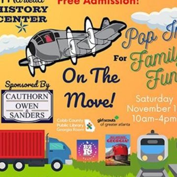 Free Family Fun Day, Explore “Trucks, Trains, and Planes” at Marietta History Center’s Pop-In Event