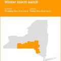 NY weather: Winter storm watch affecting New York Thursday and Friday