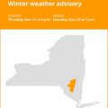 NY weather update: Winter weather advisory for Greene and Ulster counties until 1 a.m. Saturday – up to 7 inches of snow