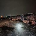 Train Derailment in Frankfort, Indiana Leads to Road Closures and Cleanup Efforts, No Injuries Reported