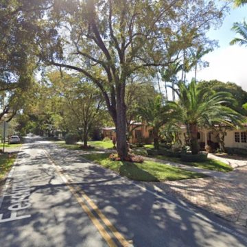 Power Line Collapse Causes Vehicle Fire on Ferdinand Street in Coral Gables