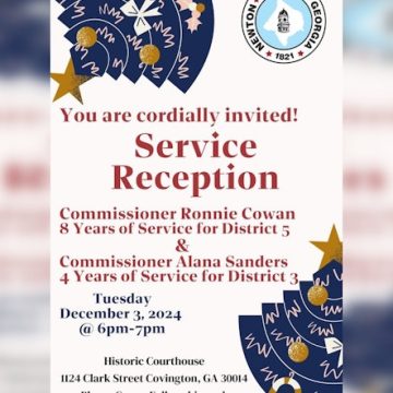 Newton County Honors Commissioners Sanders and Cowan with Service Reception