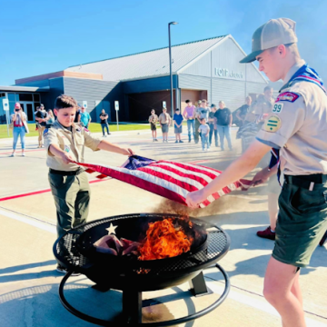 Denton County Honors National Symbol with Flag Retirement Ceremony in Presence of Community Leaders and Veterans