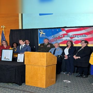 Minneapolis Honored as Beyond the Yellow Ribbon Organization for Military Support