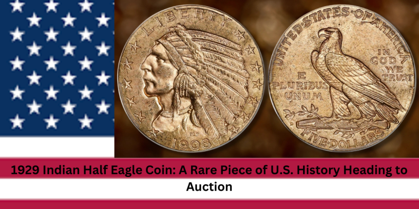 1929 Indian Half Eagle Coin: A Rare Piece of U.S. History Heading to Auction