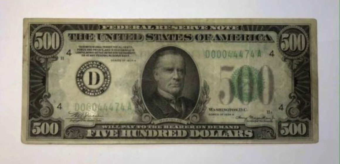 An Extremely Rare $500 Banknote From the 1930s Set to Be Auctioned at Hansons Auctioneers in June 2025