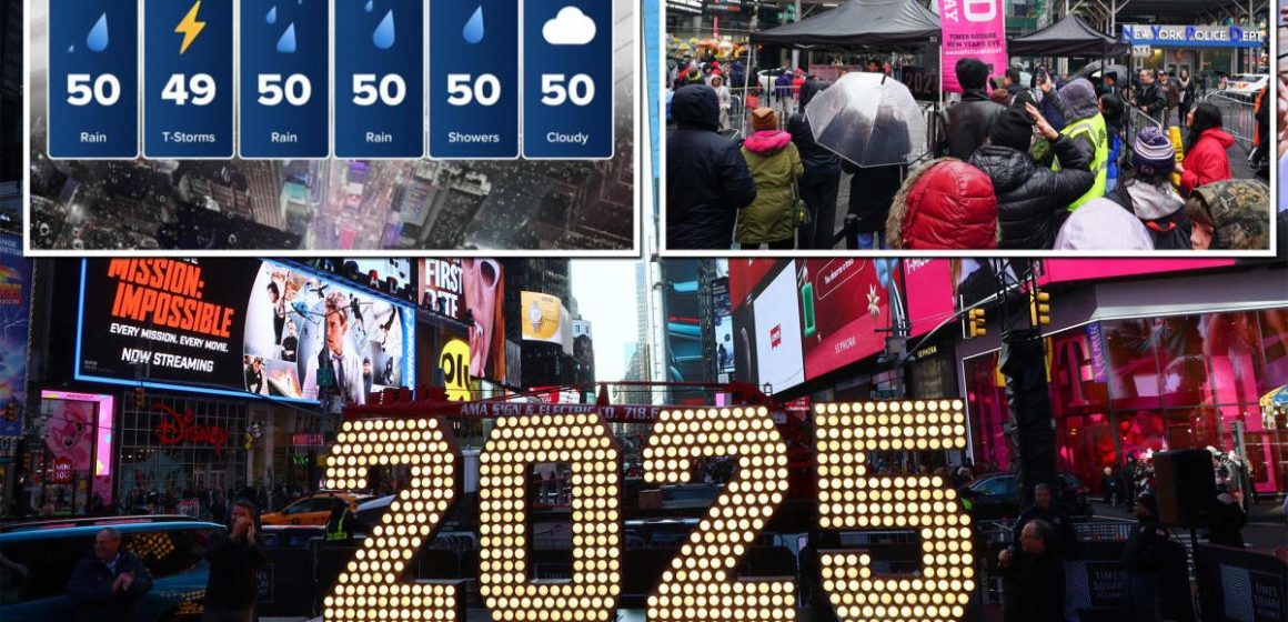 Heavy Rain Forecast for New Year’s Eve in New York City, Potentially Impacting Times Square Ball Drop