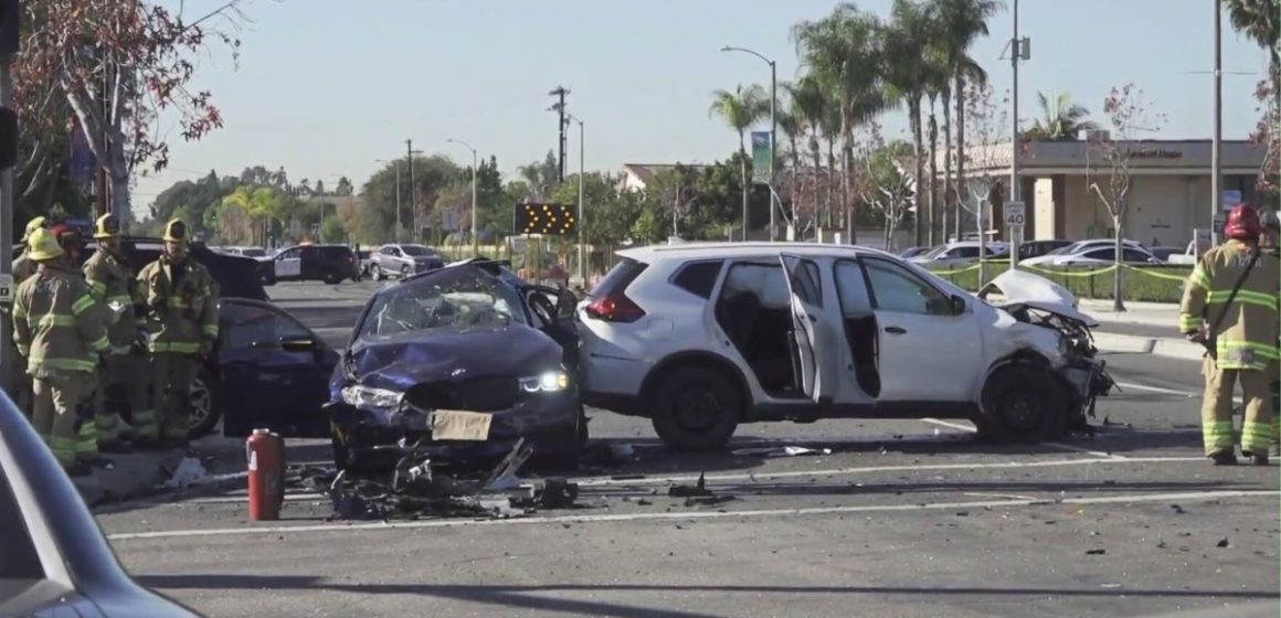 Orange County Police Chase Turns Deadly Fleeing Driver Sparks T-bone Crash, Killing Woman and Injuring Himself