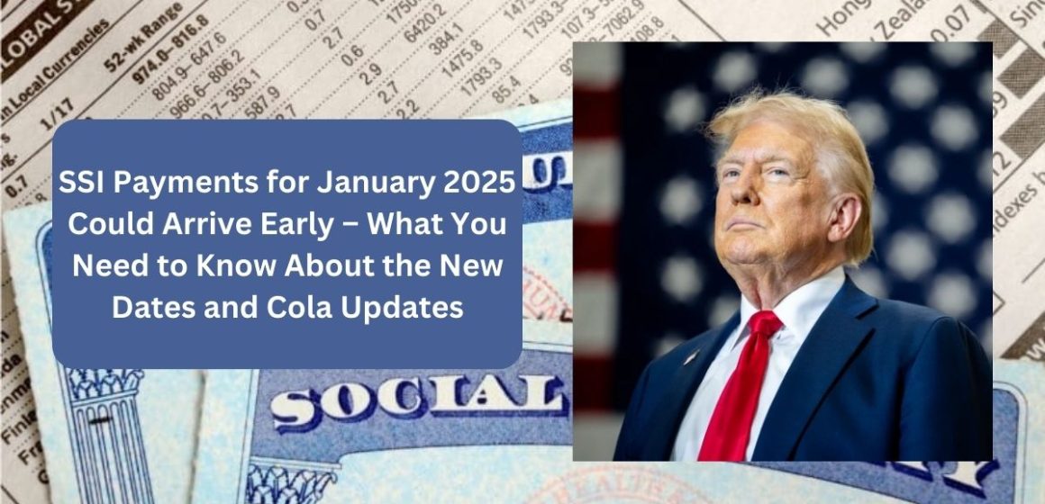 SSI Payments for January 2025 Could Arrive Early – What You Need to Know About the New Dates and Cola Updates