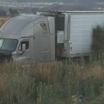 Semi-truck Crashes Into Waterway Off 5 Freeway in Castaic, Fuel Spill Prompts Lane Closures