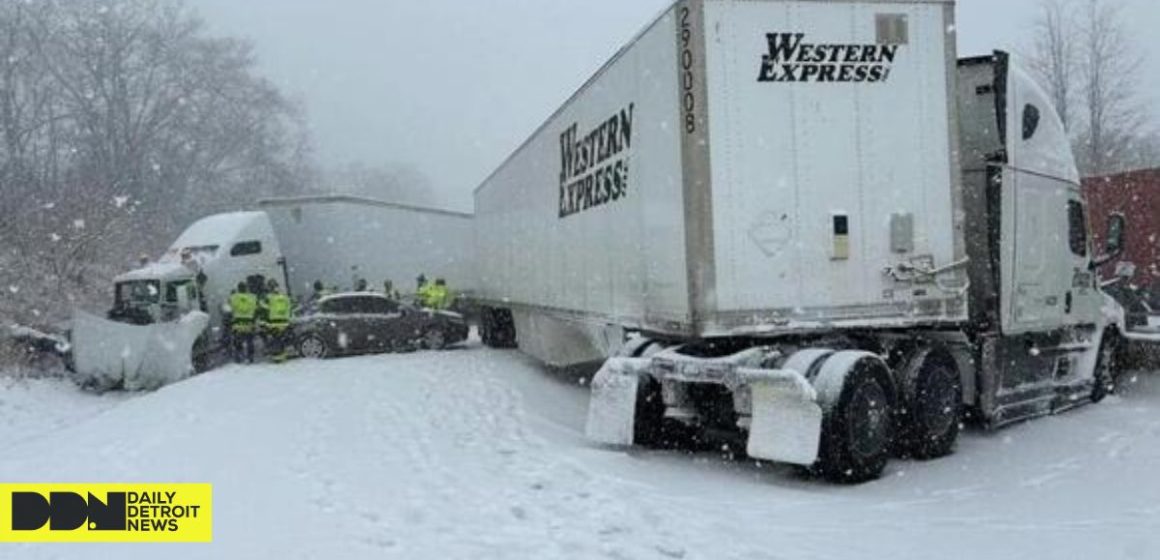 12-vehicle Pileup on Snow-covered U.S. 20 Bypass Closes Highway in Northern Indiana