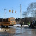 Ambulance and Two School Buses Collide in Southwest Michigan, Leaving Paramedics Seriously Injured