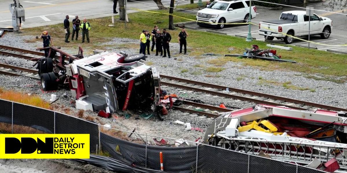 Delray Beach Fire Truck Collides With Train After Ignoring Lowered Crossing Gates, Minor Injuries Reported