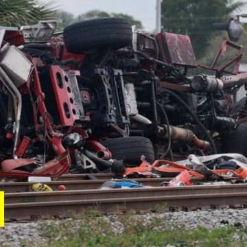 Delray Beach Fire Truck Collides With Train After Ignoring Lowered Crossing Gates, Minor Injuries Reported