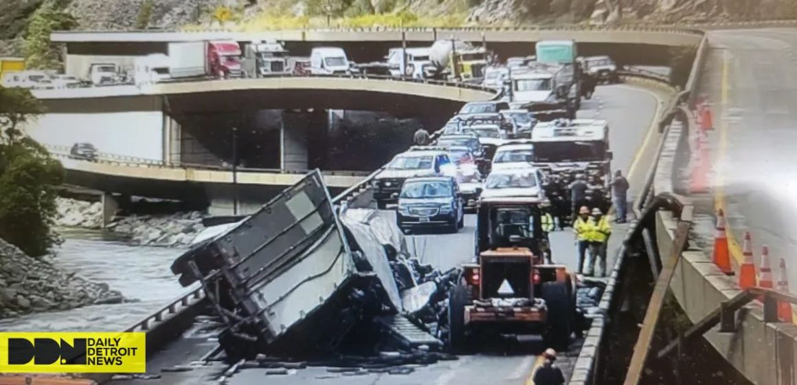 Eastbound Lanes of I-70 Closed Tuesday Morning for Semi-truck Wreckage Cleanup