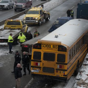 Five Injured in Multi-Vehicle Crash Involving Ambulance and Two Buses on Michigan 139