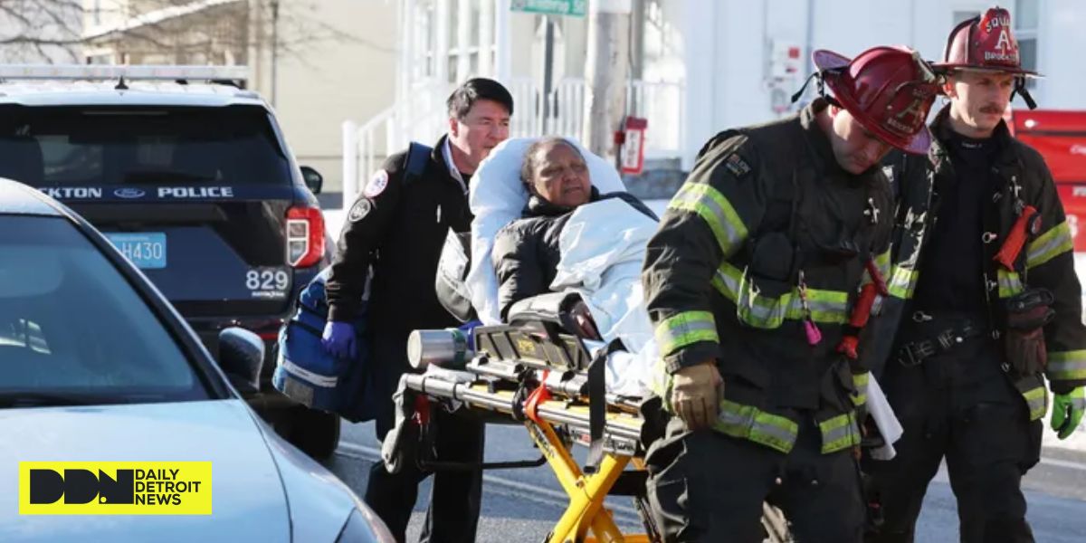 Four People Hospitalized After Car and Police Cruiser Collide in Brockton, Massachusetts