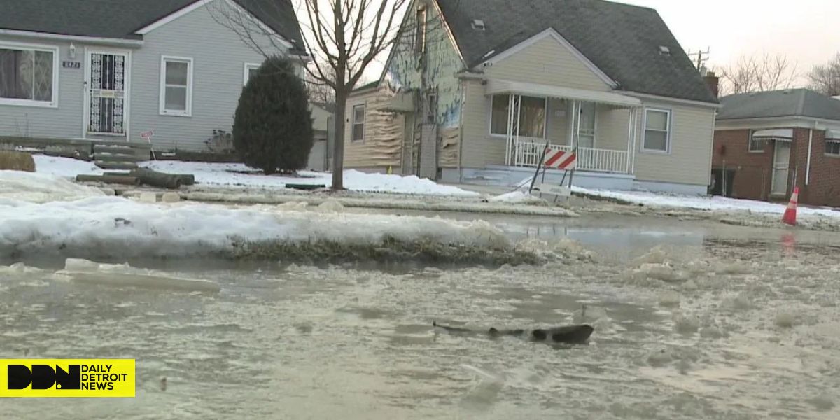 Frigid Temperatures Grip Metro Detroit Water Main Breaks, School Closures, and Road Issues Persist