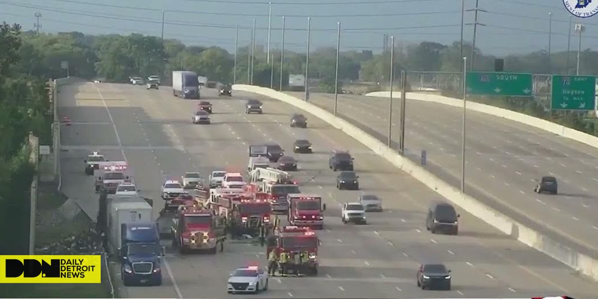 I-465 Collision Involving Semi-truck and Car Results in Lane Closure, Female Driver on the Run