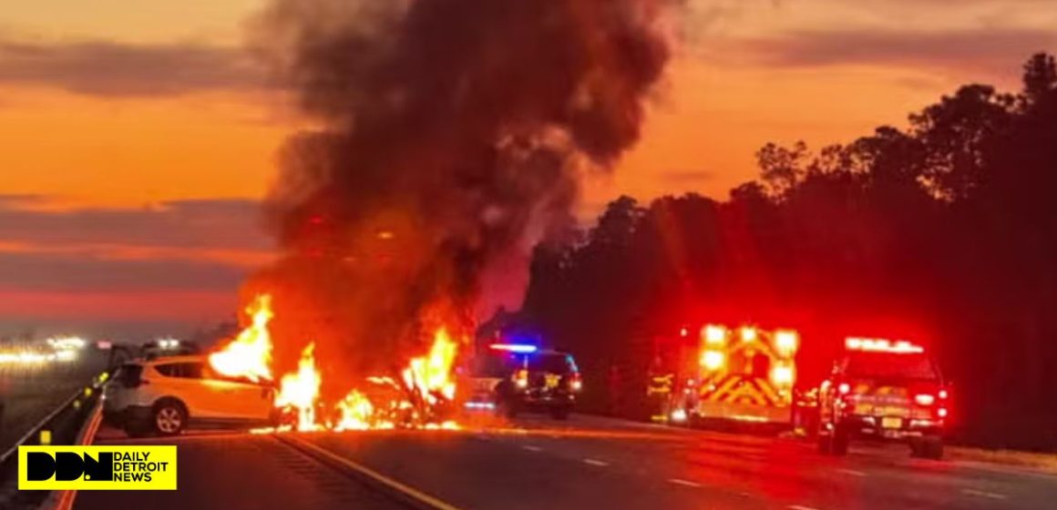 Major Crash on I-75 Near Port Charlotte Sparks Vehicle Fire, Causing Heavy Traffic Delays