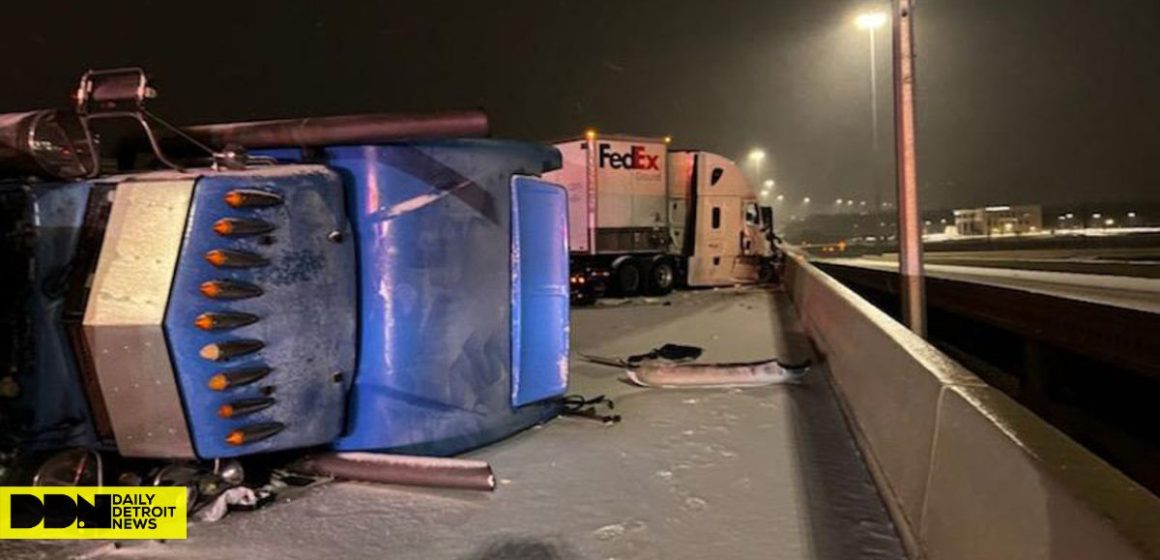 Major Crash on Southwest Freeway Three 18-wheelers Involved, All Main Lanes Closed