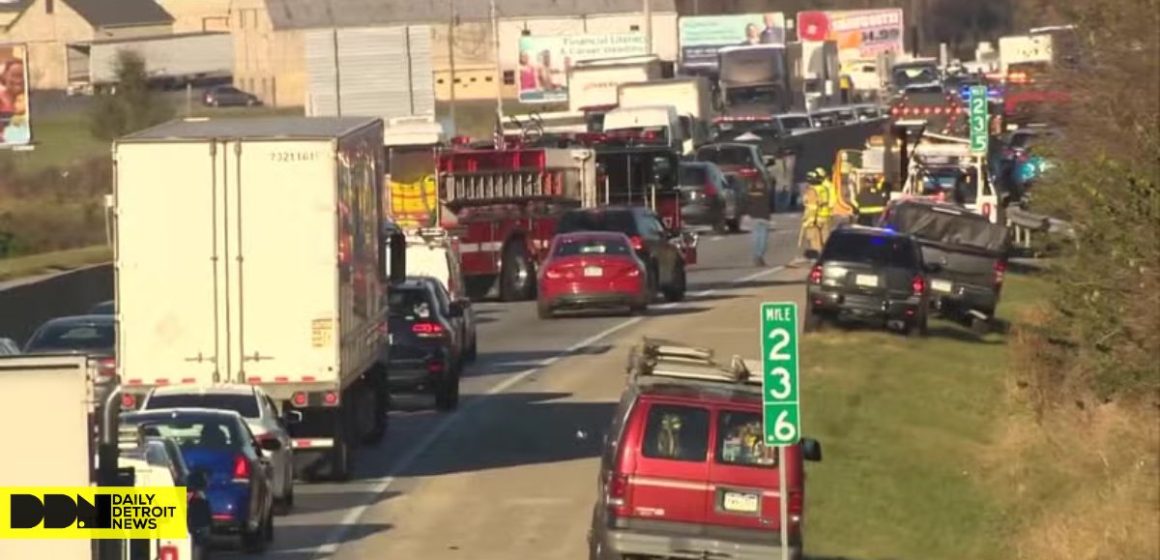 Multi-vehicle Crash Causes Fire and Road Hazard on Route 283 West, Lane Closures Last for Hours