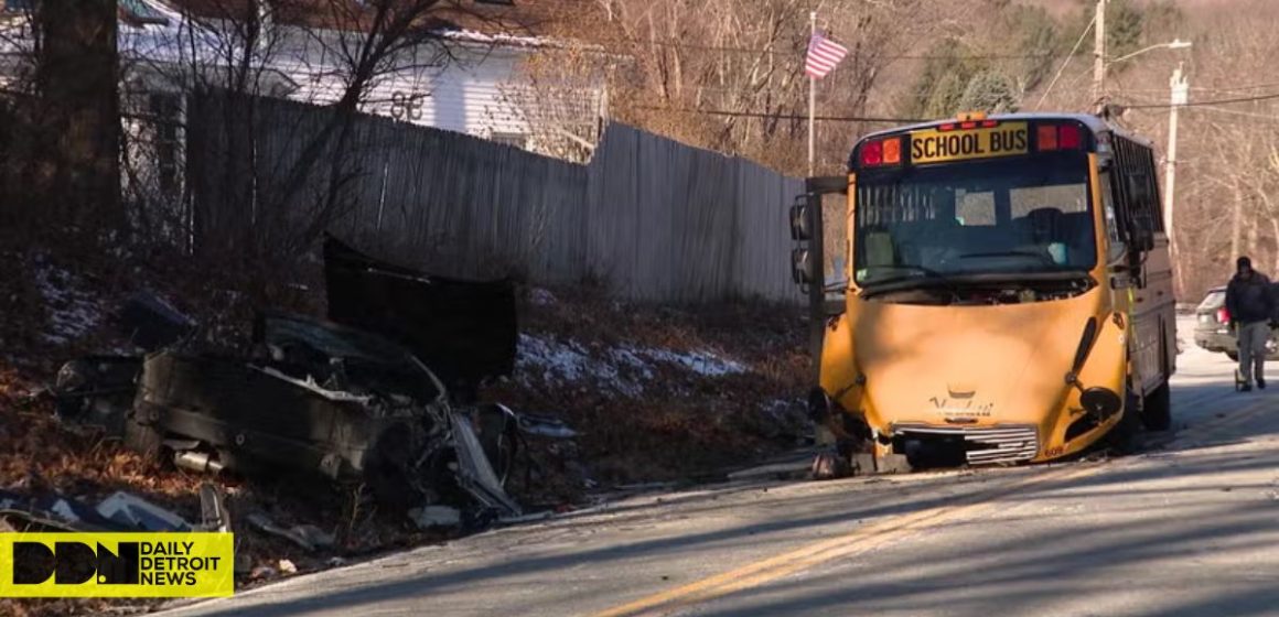 One Driver Seriously Injured in School Bus and Corvette Crash in Grafton, Students Unharmed