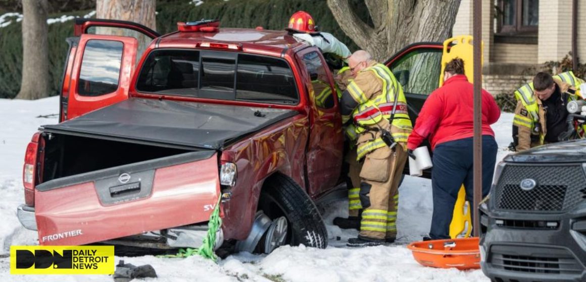 Pickup Truck Collision With Tow Truck Injures Four, Shuts Down North Wooster Avenue