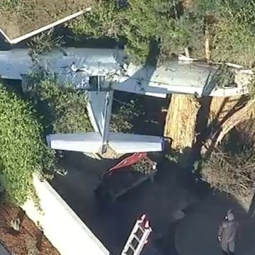 Plane Crashes Into Backyard Near San Gabriel Valley Airport; Two Onboard Escape Unharmed