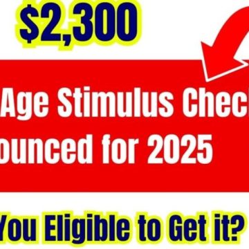 STAY UPDATED The $2300 Golden Age Stimulus Check Program for Seniors and Low-income Residents