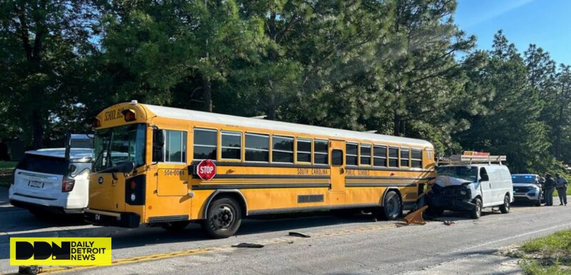 School Bus Collides With Tractor-trailer in Newberry County, 20 Students Taken to Hospital for Check-up