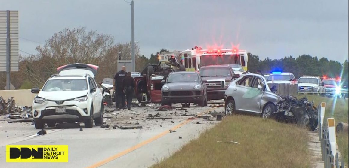 Seven-vehicle Collision on Grand Parkway in North Houston Causes Road Closures and Traffic Delays (1)