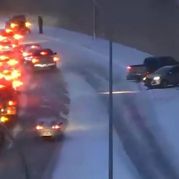 Slick Roads and Multiple Crashes Turn Tuesday Morning Commute Into Traffic Nightmare