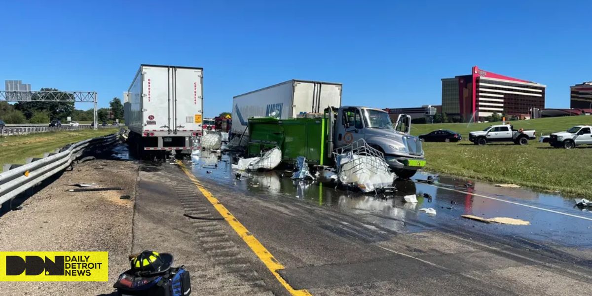 Three Semi-trucks Involved in I-94 Jackknife Crash Near Firekeeper Casino, Highway Shut Down