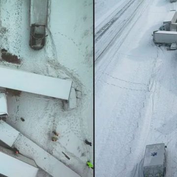 Three Semi-trucks and Ten Cars Involved in Chain Reaction Crash on I-94 in West Michigan