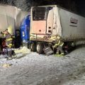 Tractor-trailer Crash Halts Traffic on I-80, Pennsylvania State Police Vehicle Heavily Damaged